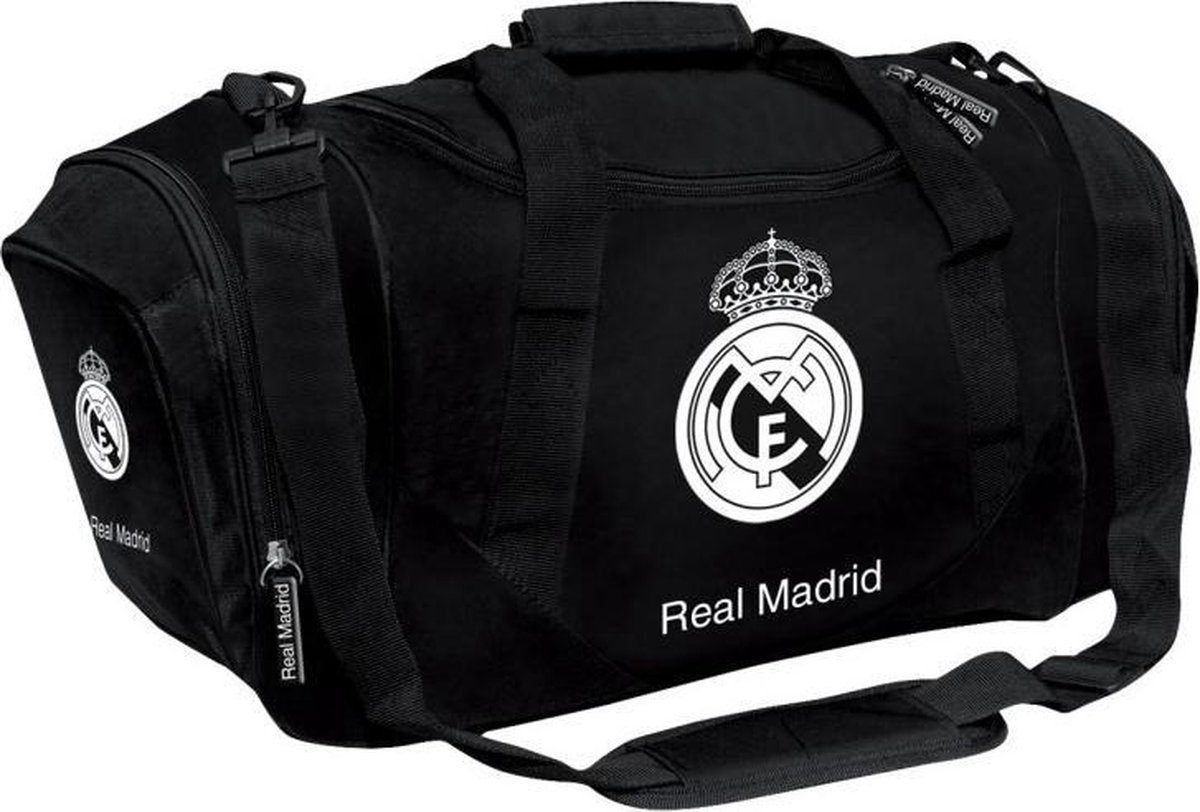 Sporttas real madrid zwart: 50x27x25 cm - Sporttas - Zwart
