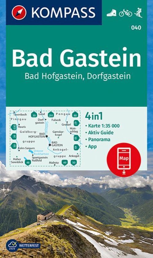 Bad Gastein, Bad Hofgastein, Dorfgastein 1 : 35 000 - cover
