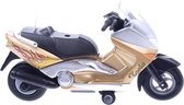 Sonic Metalen motor: motorfiets 12,5 cm goud