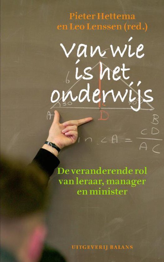 Cover van het boek 'Van wie is het onderwijs'