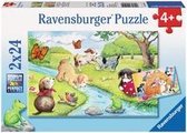 Ravensburger Spelende Viervoeters - Kinderpuzzel