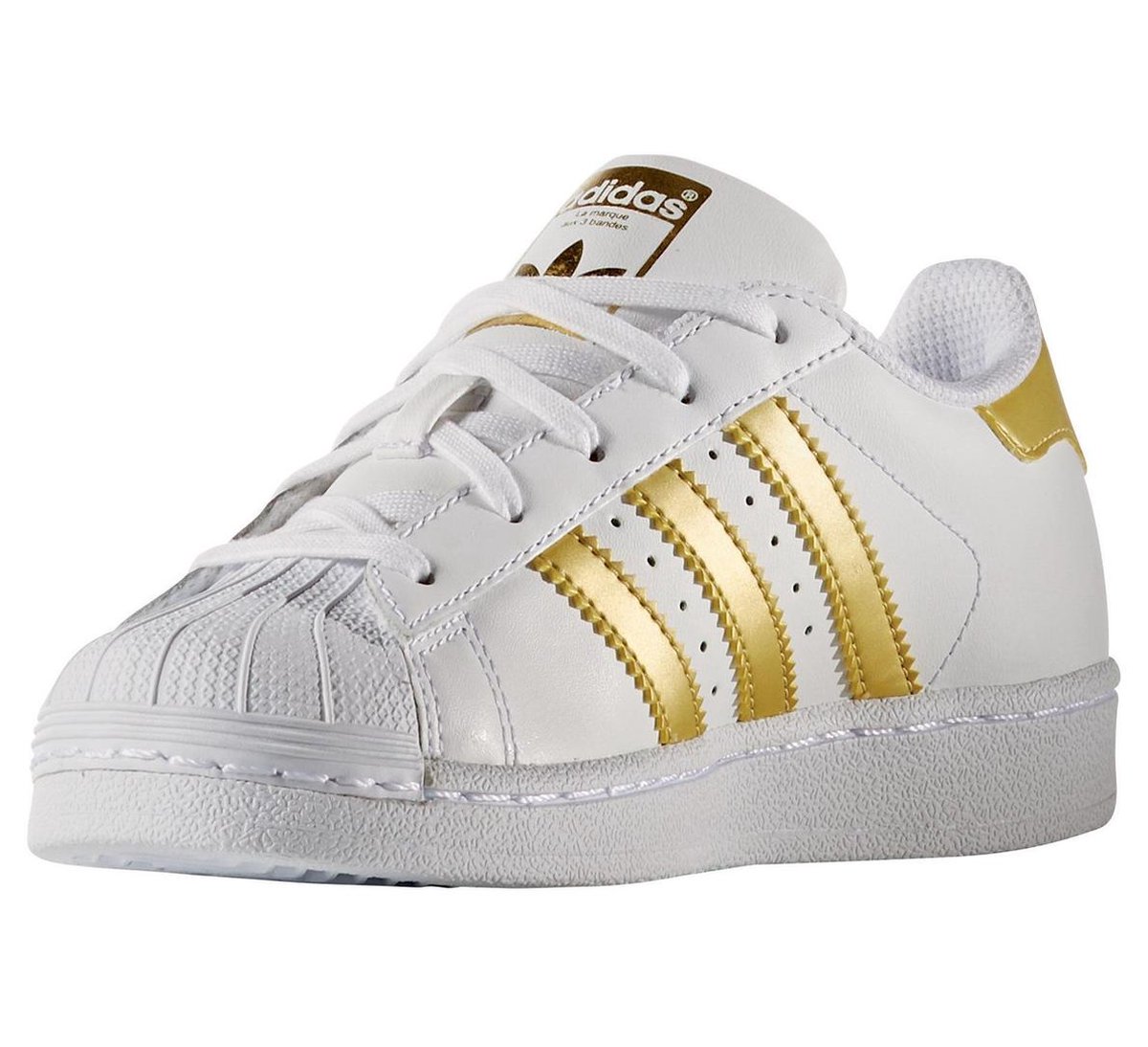 Spektakel overschot lijn adidas Superstar Sneakers Sportschoenen - Maat 32 - Unisex - wit/goud |  bol.com