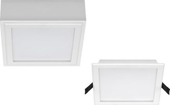 OPPLE PALLAS - Plafonnière - Inbouwspot - LED - Vierkant - 11W - mat wit