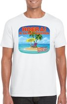 Pensioen t-shirt wit heren 2XL