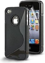 Comutter Silicone hoesje iPhone 4 4S zwart
