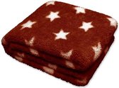 Unique Living Plaid Stars/Sterren 150X200 Clay Red /Steen Rood