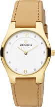 Orphelia Chiaro OR11713 Horloge - Leer - Crème - Ø 35 mm