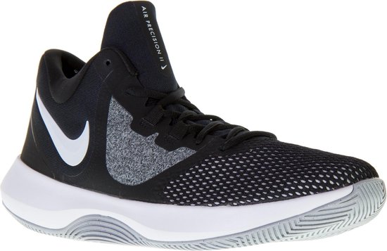 Nike Air Precision II Basketbalschoenen - Maat 44.5 - Mannen - zwart/grijs/wit  | bol.com