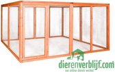 Dierenverblijf ZH7 Kippenren - 200x160x99 cm - Bruin