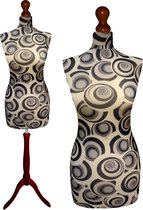 Future paspop met donker bruine sparkling driepoot 36/38