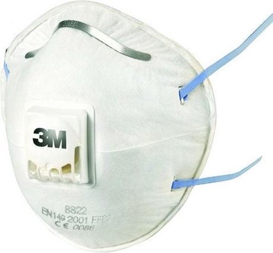 bol.com | 3M™ fijnstofmasker in cupvorm, 8822C3,FFP2, 3 ...