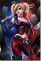 Harley Quinn canvas poster 89 x 60 cm