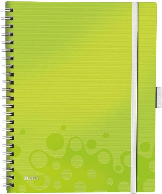 Leitz WOW Be Mobile Schrijfblok A4 Plastic Voor- en Achterblad Gelinieerd Groen