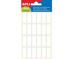 Apli etiketten - Wit - 12 x 30 mm - 144 stuks - 24 per blad