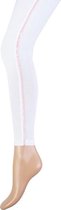 Confectie meisjeslegging Wit, Yellow Moon lang met roze glitter streep, Maat 98/104