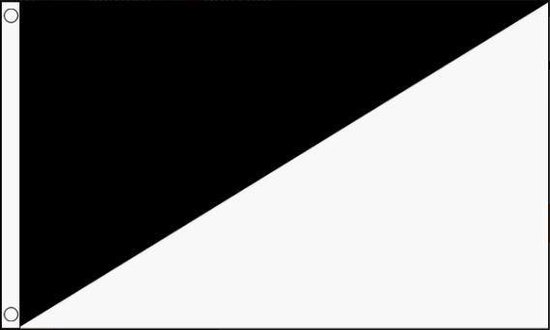 Validatie Goederen spleet Vlag zwart/wit diagonaal, racevlag 60x90cm Best Value | bol.com