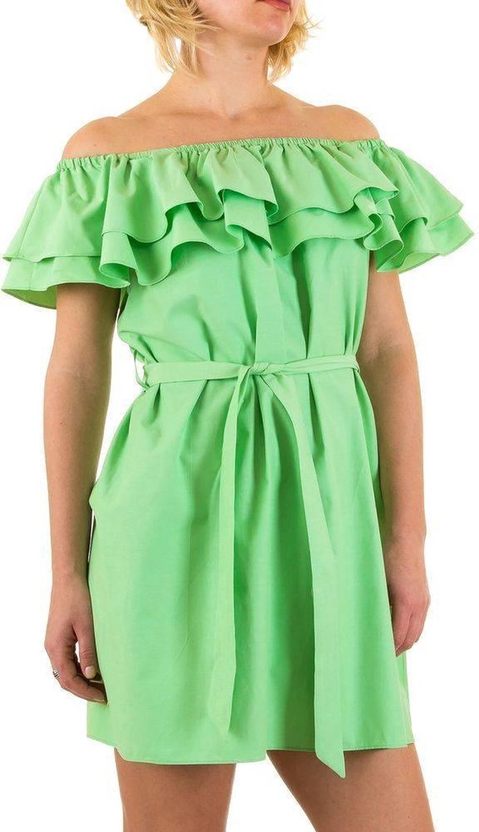Dames jurk - groen | bol.com