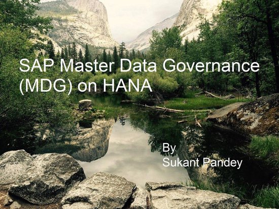 SAP Data Management 1 - SAP Master Data Governance (MDG) on  ... - cover
