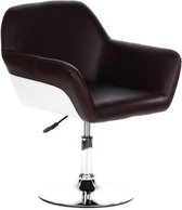 hjh Corner PU - Bureaustoel - Loungestoel - Leder - Bruin