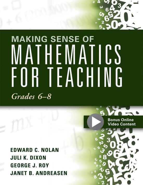 Making Sense of Mathematics for Teaching Grades 6-8 - cover