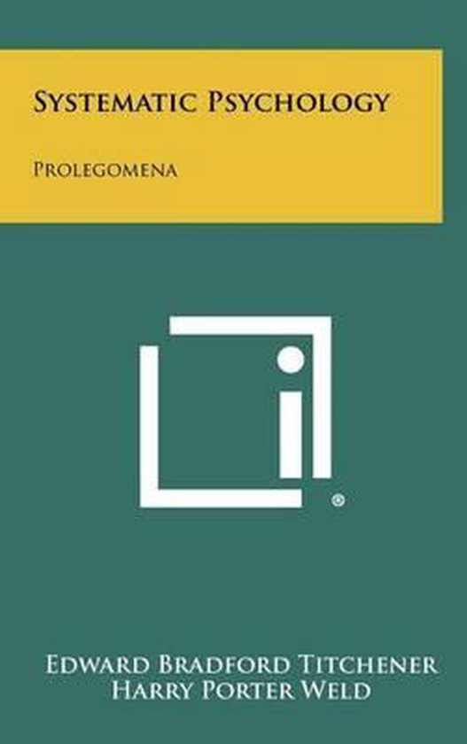 Systematic Psychology - cover
