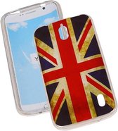 Britse Vlag TPU Backcover Case Hoesje voor Huawei Ascend Y625 UK