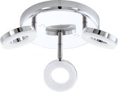 EGLO Gonaro - Spot - 3 Lichts - LED - Ø210 mm. - Chroom - Wit