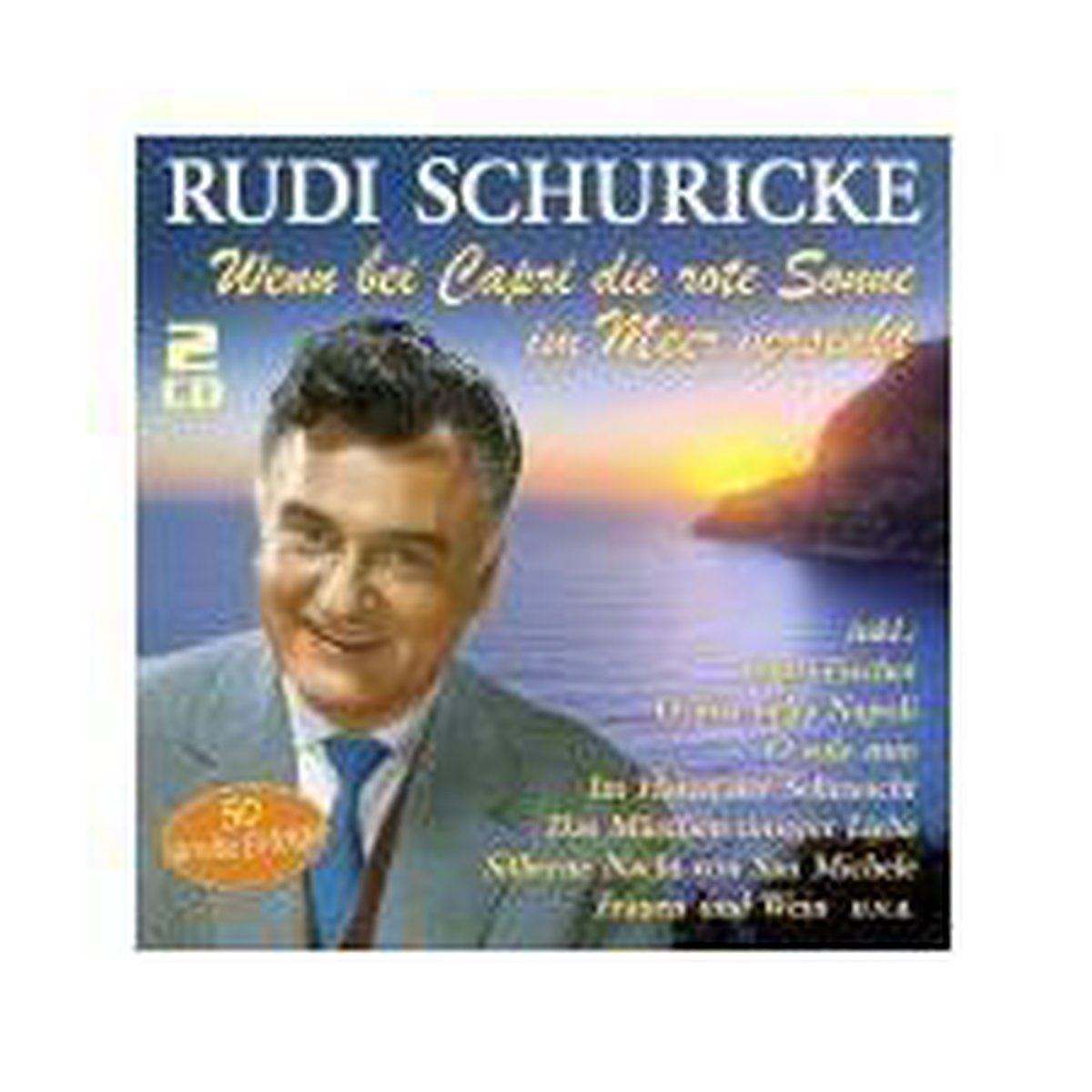 Wenn Bei Capri Die Rote Sonne Im Meer Versinkt