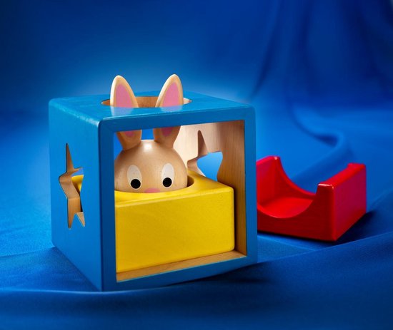 SmartGames - Bunny Boo - 60 opdrachten - Houten kleuterspel - Ruimtelijk inzicht - Konijn