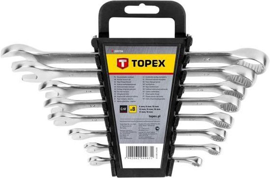 Kruipen niet verwant eetbaar TOPEX Ring / steeksleutelset 6-19 mm | bol.com
