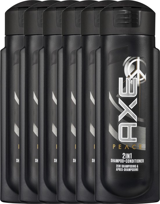 Axe Peace For Men - 6 x 300 ml - 2 In 1 Shampoo & Conditioner - Voordeelverpakking