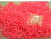 Weefstiekjes roze - 600 stuks + 24 clips