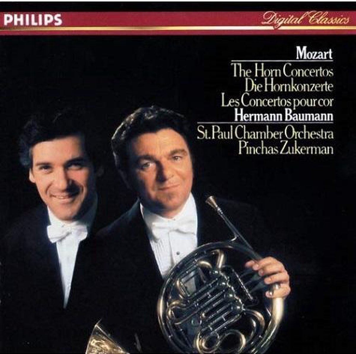 Mozart: The Horn Concertos / Baumann, Zuckerman, St Paul CO