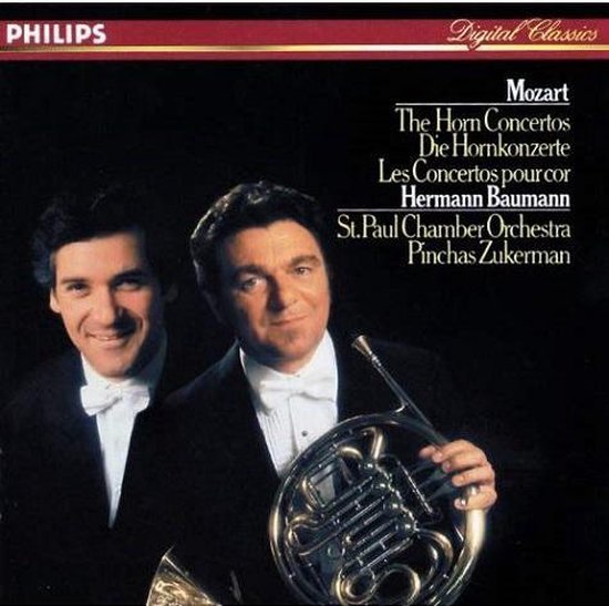 Mozart: The Horn Concertos / Baumann, Zuckerman, St Paul CO