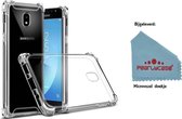 Pearlycase® Transparant TPU Hoesje met versterkte randen voor Samsung Galaxy J3 2018