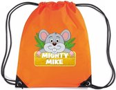 Muis Mighty Mike rijgkoord rugtas / gymtas - oranje - 11 liter - voor kinderen