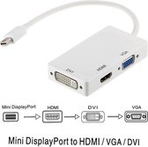 3 In 1 Mini Displayport DP Thunderbolt naar DVI, VGA en HDMI Converter