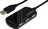 Lindy USB 2.0 Aktiv-Verlängerungs-Hub Pro 8 Meter Schließen