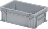 Boîte de rangement / Caisse empilable - Polypropylène - 5 litres - Gris