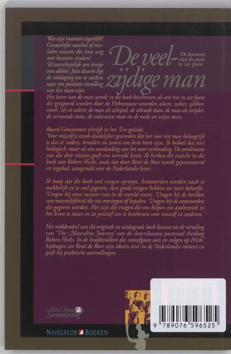 Man, vrouw en samenleving - De veelzijdige man - back cover