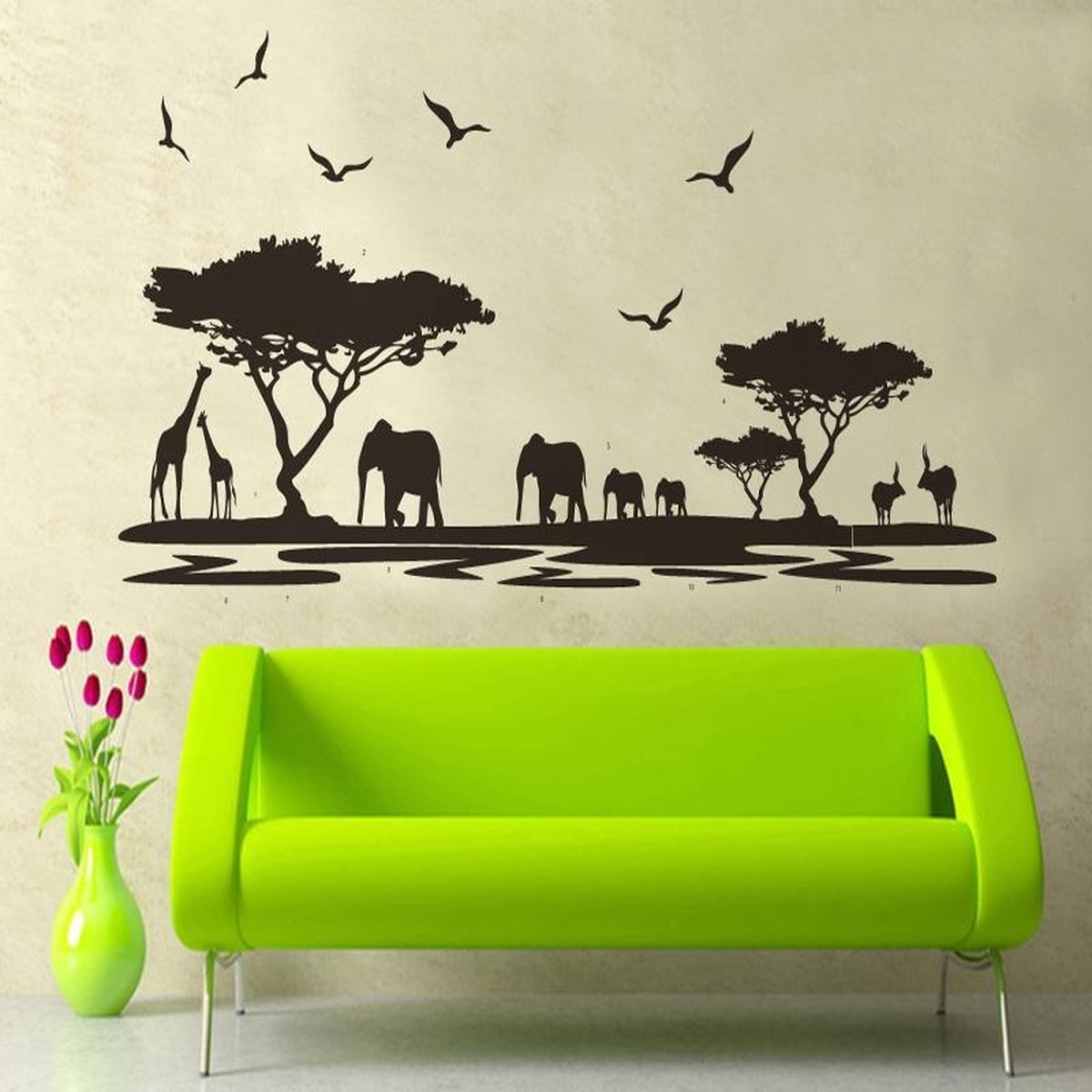 Muursticker Safari