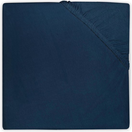 Jollein - Wieg Hoeslakentje Jersey - 40x80 cm - Marine