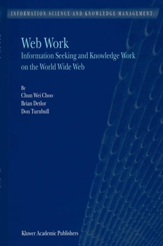 Information Science and Knowledge Management1- Web Work - cover