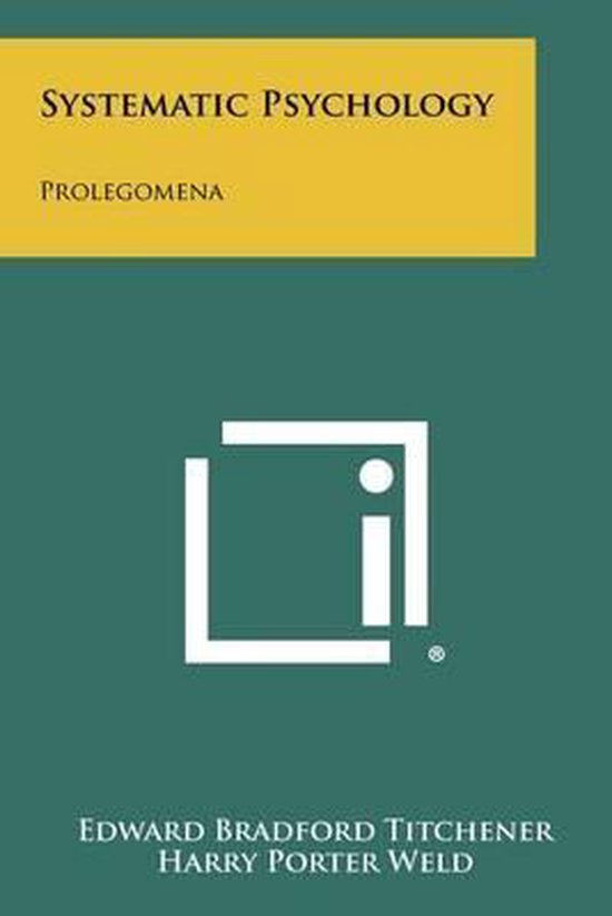 Systematic Psychology - cover
