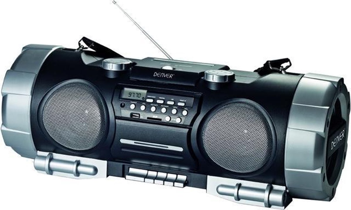 Denver TCS86 Boombox met radio, cd, casette & USB subwoofer