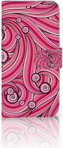 Motorola Moto G7 | G7 Plus Uniek Bookcase Hoesje Swirl Pink