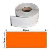 Etiket label voor Dymo labelwriter 450 DUO |  Oranje | huismerk