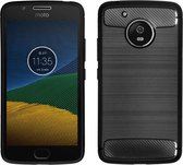 MP Case Zwart TPU-Case Hybride Design voor Motorola Moto G5 -  back cover