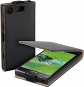 Zwart eco flipcase cover hoesje voor Sony Xperia XZ1