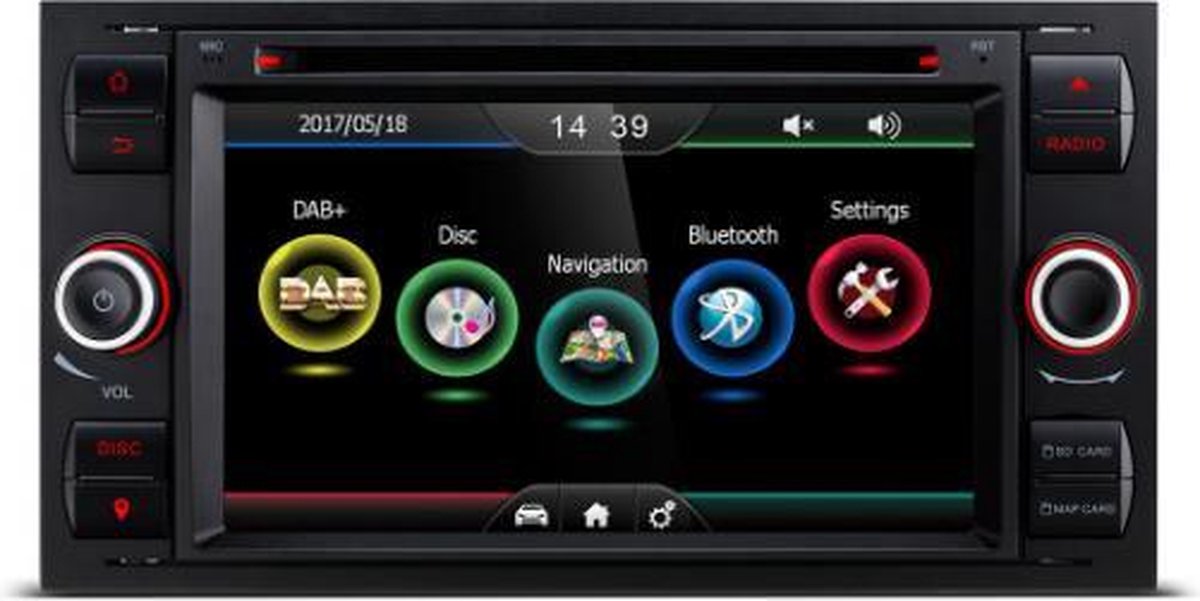 FORD FOCUS II DAB+ autoradio met navigatie usb aux touchscreen